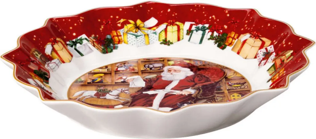 Villeroy & Boch Toy's Fantasy Kerstman Serveerschaal - ø25cm Rood
