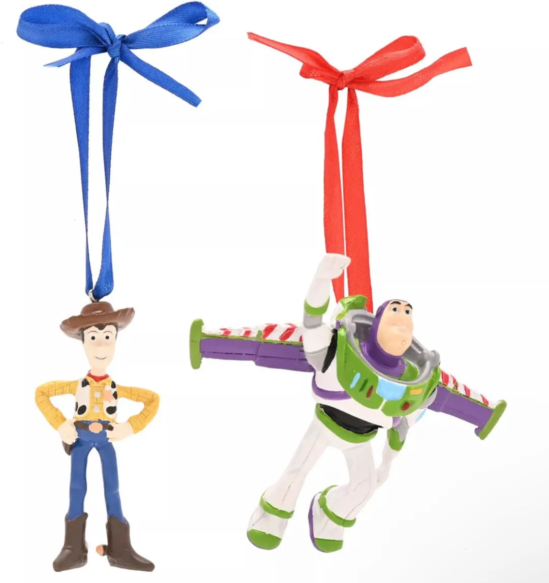 Disney Buzz & Woody Ornamenten Set - 2 Stuks - Meerkleurig