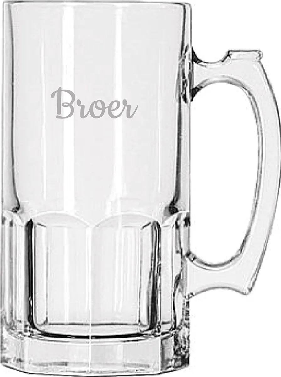 Libbey Gegraveerde Bierpul 1ltr - Broer