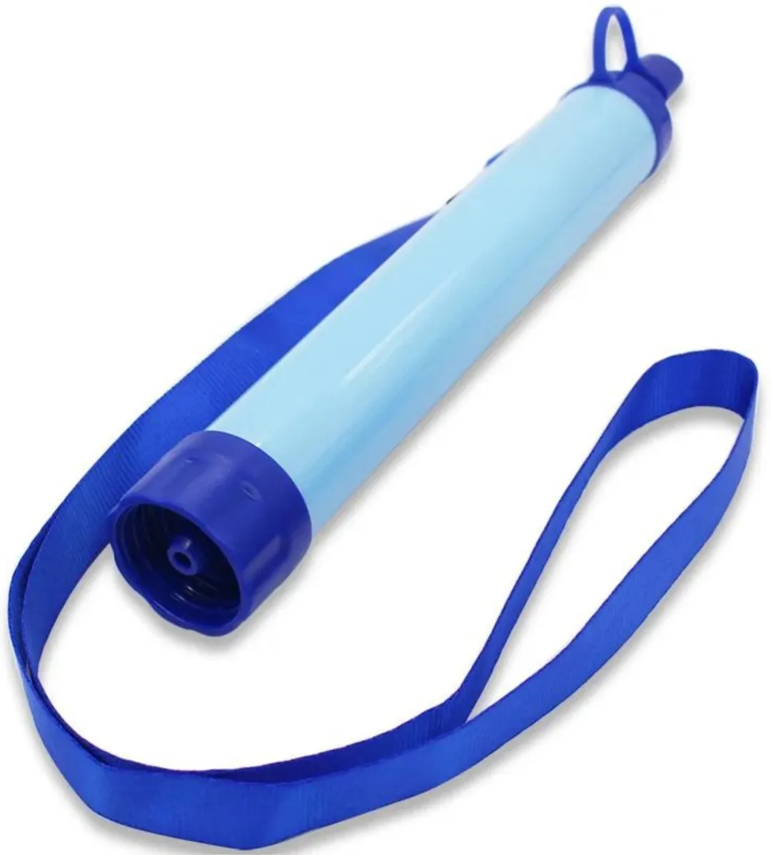 Clean Blue Waterfilter - Waterfles - Survival Kit - Camping - Zuiver & Schoon Water - Complete set - Kamperen - Outdoor - BPA Vrij - Filtert 1500 liter