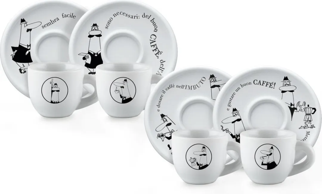Bialetti Koffiekop met Schotel 80ml