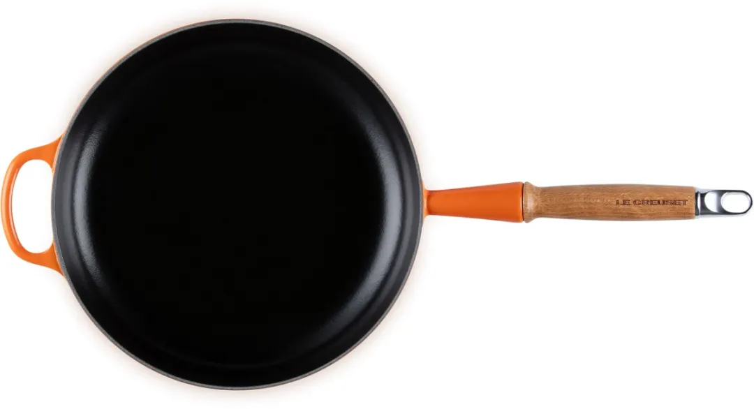 Le Creuset Signature Geëmailleerd Gietijzeren Koekenpan 28cm - Oranje Rood