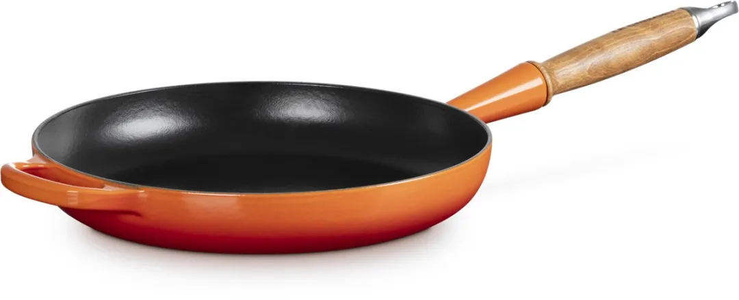 Le Creuset Signature Geëmailleerd Gietijzeren Koekenpan 28cm - Oranje Rood