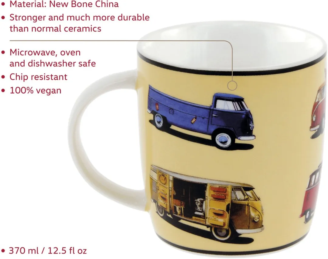 Volkswagen T1 Bus Koffiemok 370ml - Beige