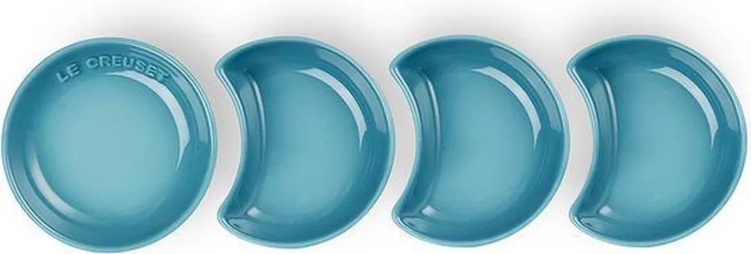 Le Creuset Sausschaaltjes 9cm Carib Blue - Set van 4 - afbeelding 2 van 4
