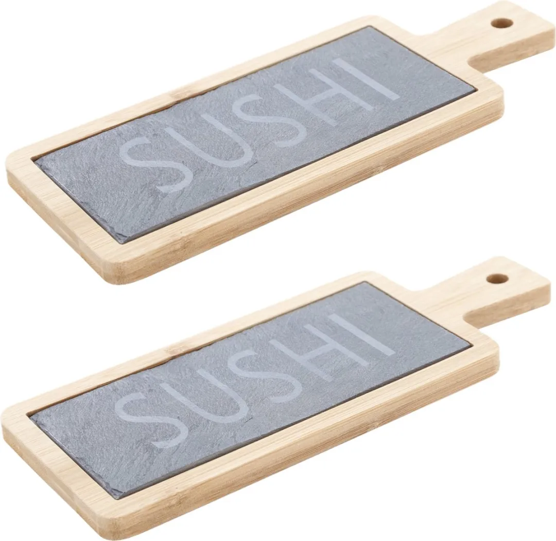 Cosy&Trendy Bamboe-Leisteen Plank 23x9cm
