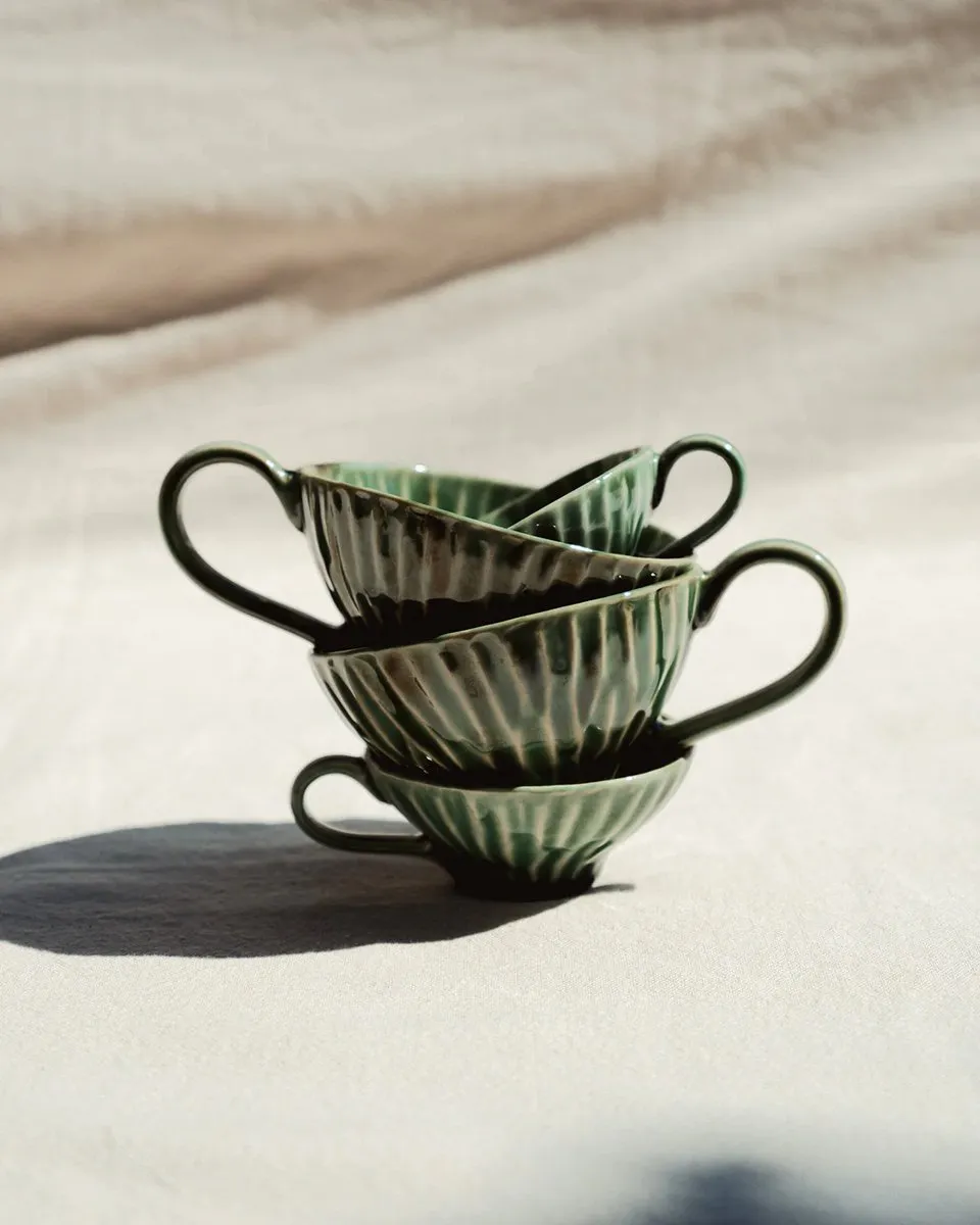 Serax Pascale Naessens Verde Cappuccinokoppen 23cl - Groen - 2 Stuks - afbeelding 6 van 6