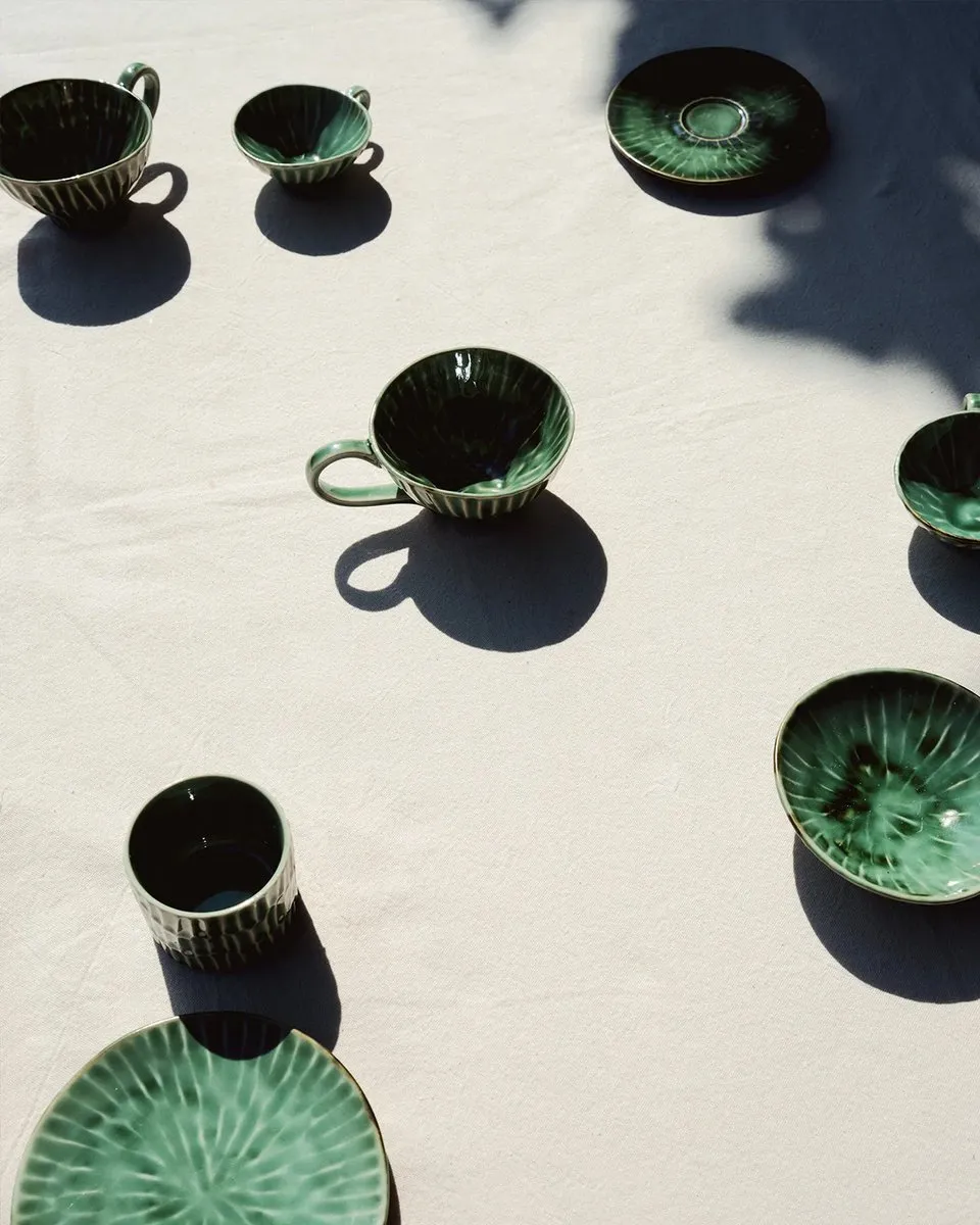 Serax Pascale Naessens Verde Cappuccinokoppen 23cl - Groen - 2 Stuks