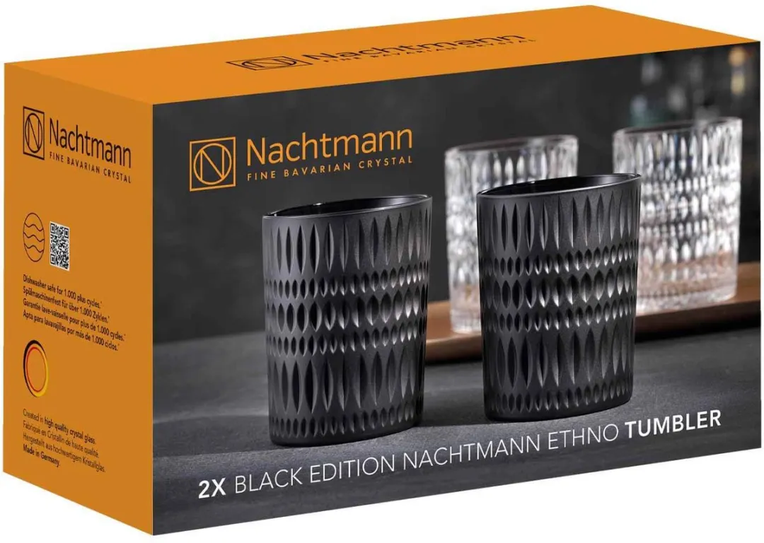 Nachtmann Ethno Black Edition Whiskyglazen 2 Stuks