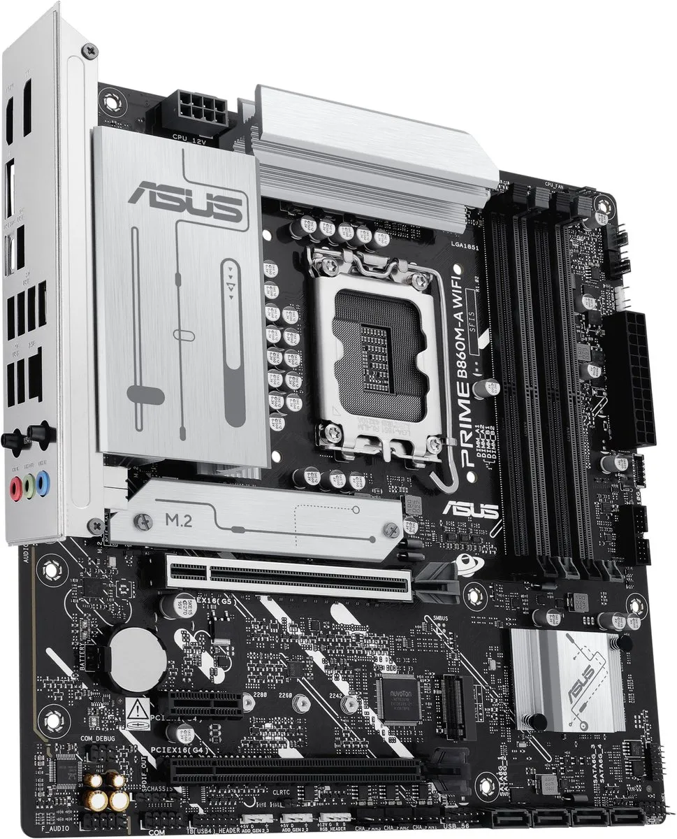 ASUS PRIME B860M-A WIFI Moederbord - Micro-ATX - Intel B860