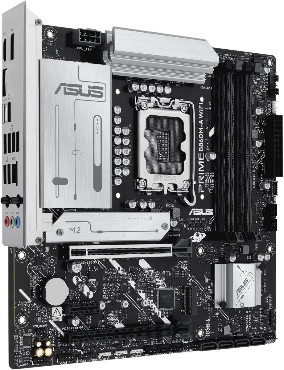 ASUS PRIME B860M-A WIFI Moederbord - Micro-ATX - Intel B860