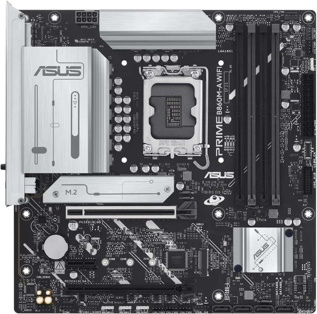 ASUS PRIME B860M-A WIFI Moederbord - Micro-ATX - Intel B860 - afbeelding 6 van 6