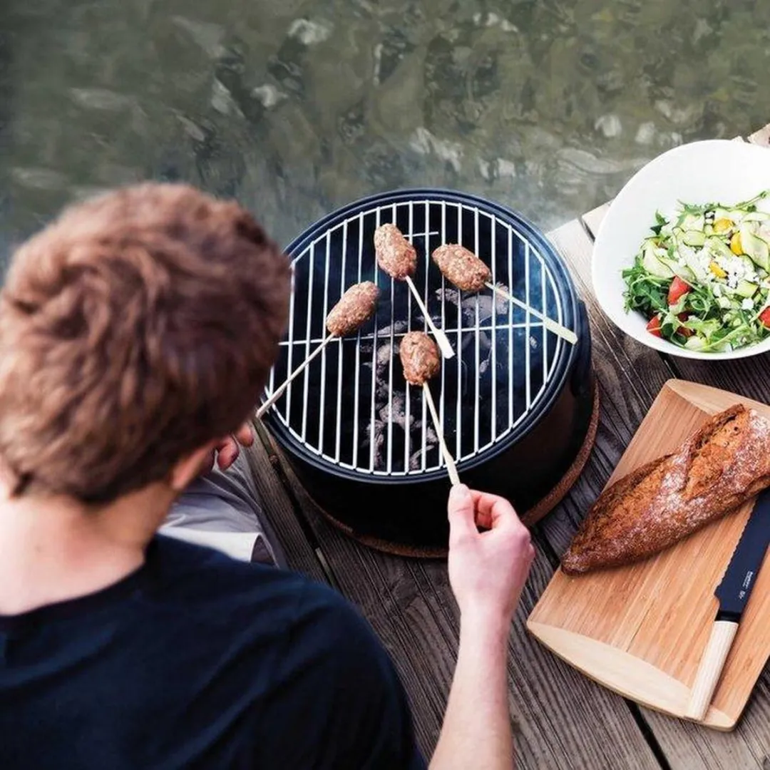 BergHOFF LEO Tafel BBQ - 35cm - 6 Hamburgers - Zwart