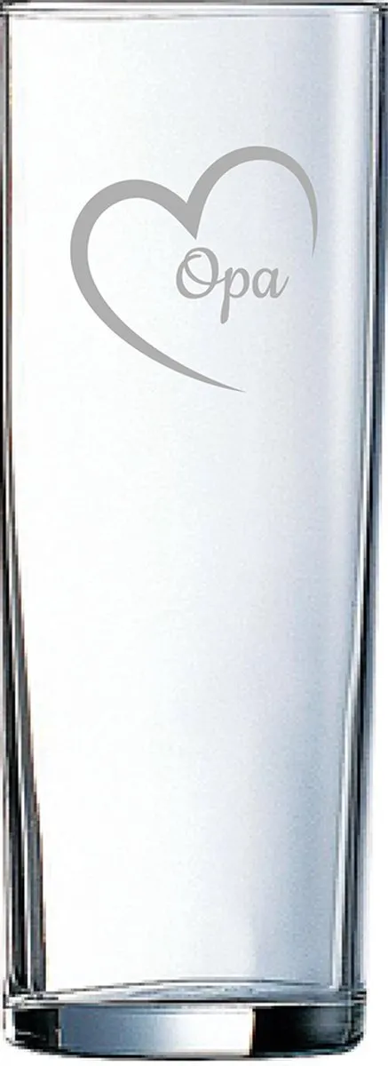 Arcoroc Gegraveerd Longdrinkglas 31cl Opa met hartje