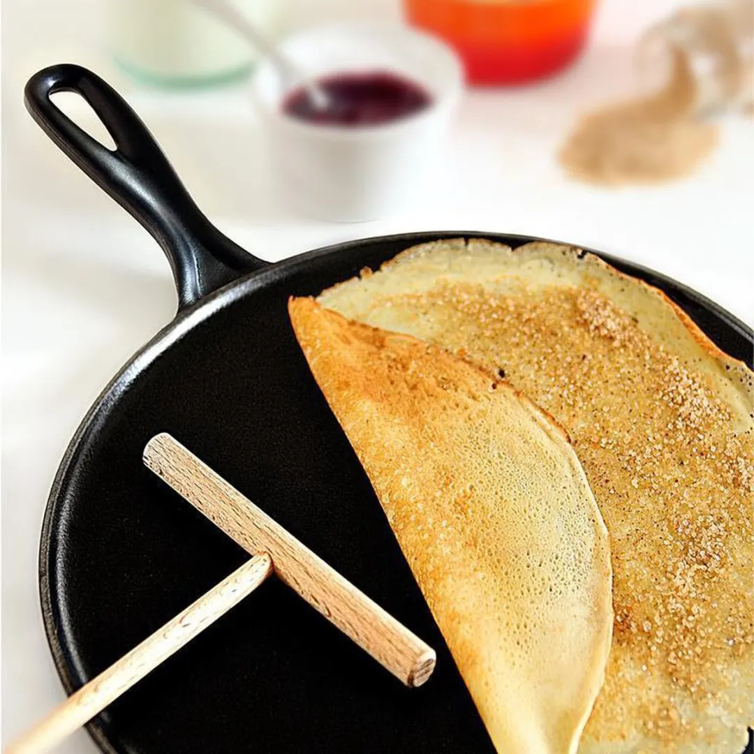 Le Creuset Gietijzeren Pannenkoekpan 27cm - Mat Zwart - afbeelding 6 van 6