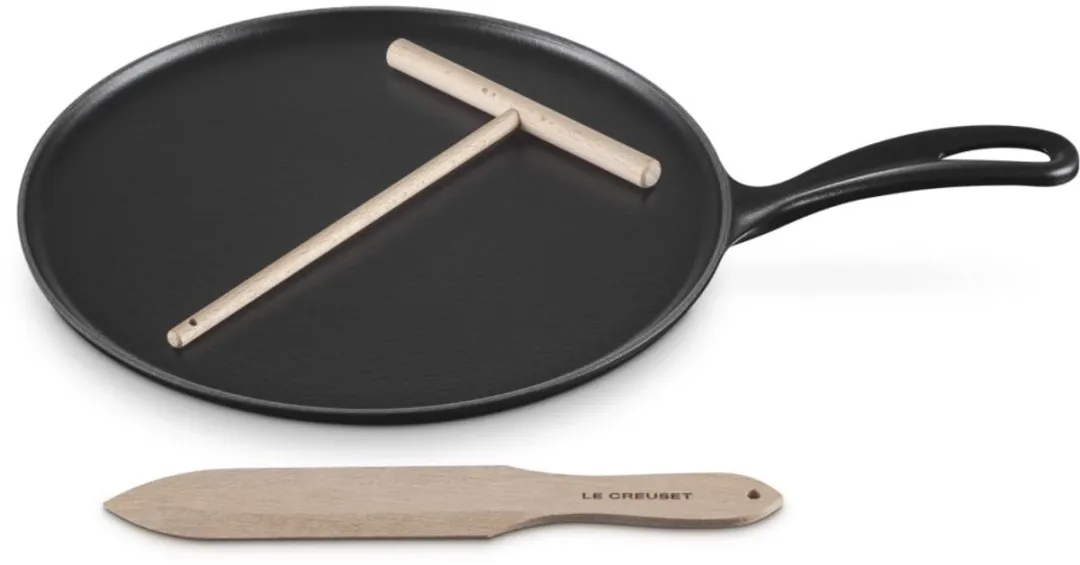 Le Creuset Gietijzeren Pannenkoekpan 27cm - Mat Zwart