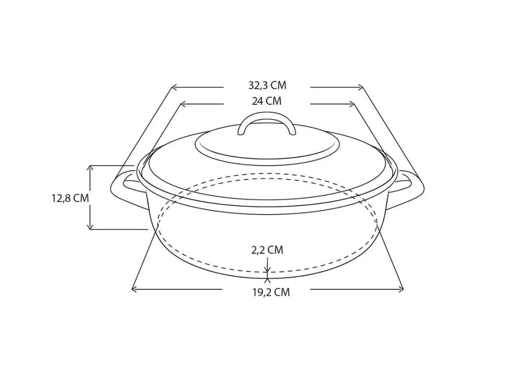 Le Creuset Signature Braadpan 24cm - 4,2L - Kersenrood