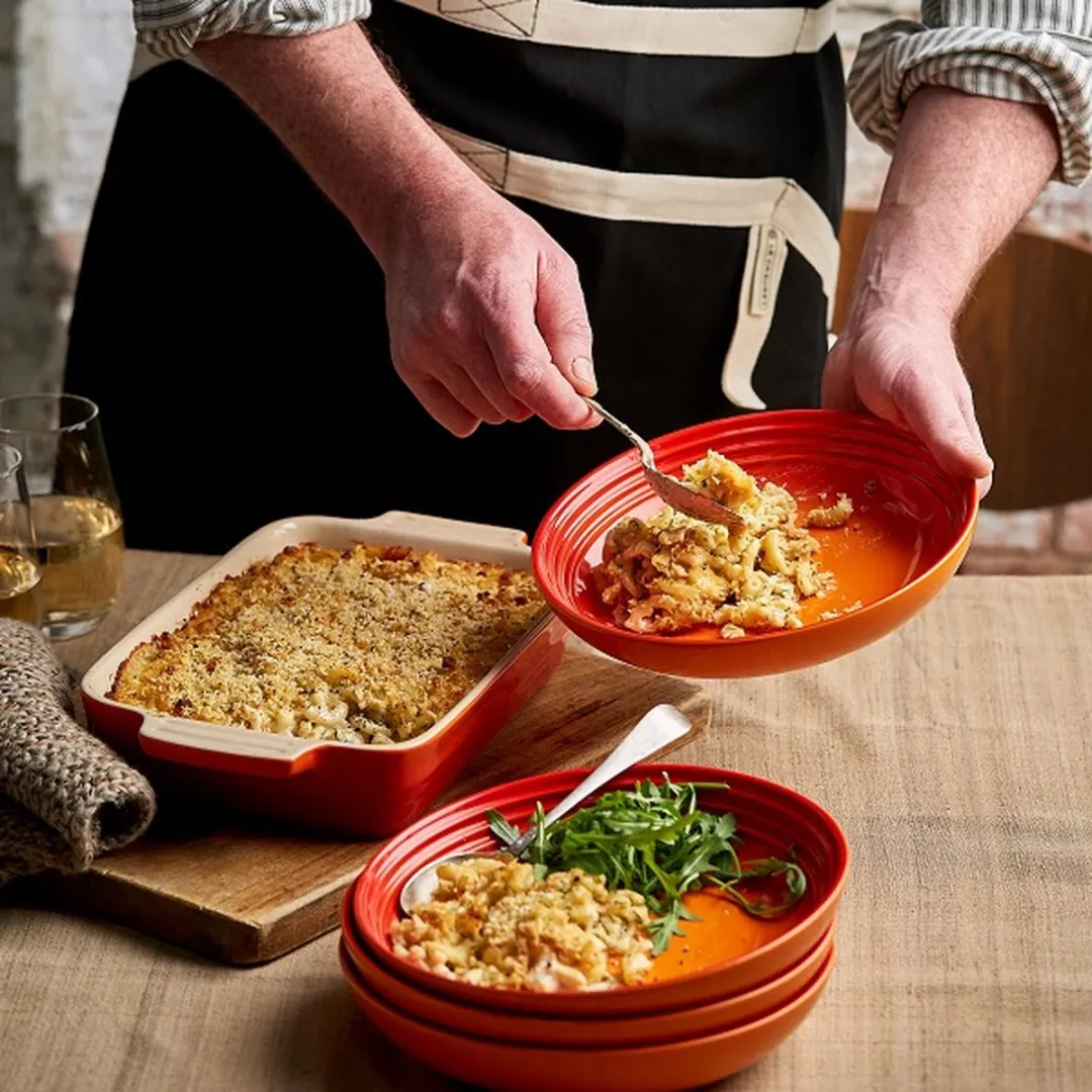 Le Creuset Diep Bord - Oranjerood - Ø22cm