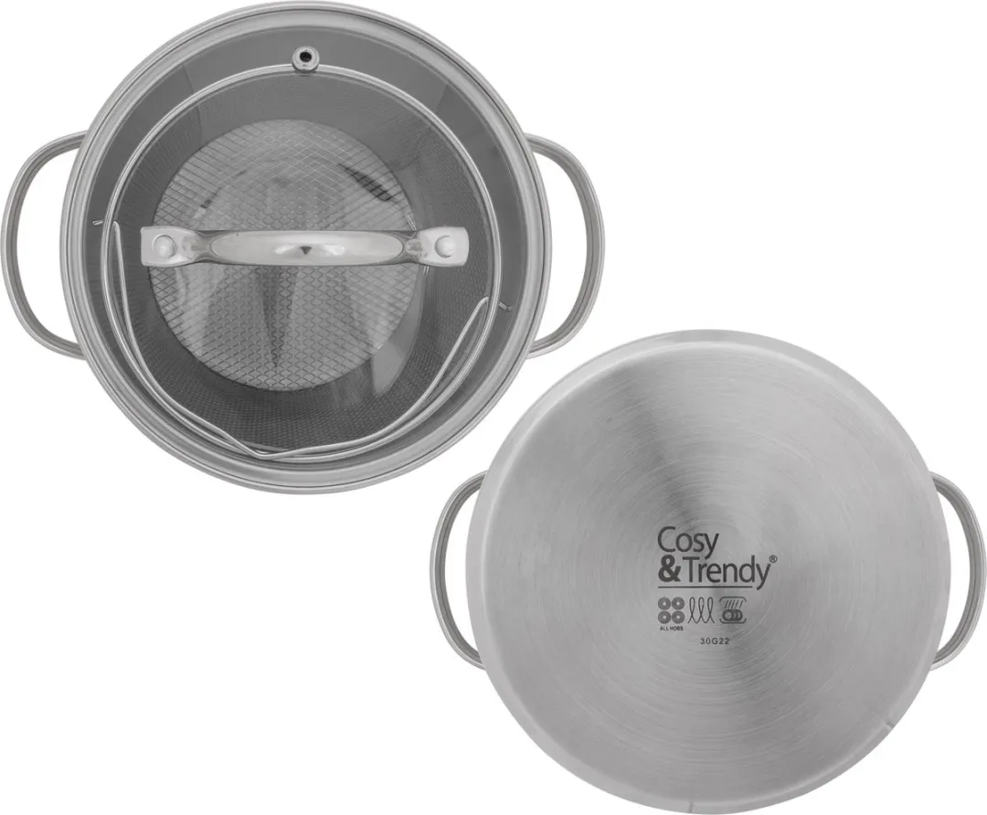 Cosy&Trendy Aspergepan RVS 16cm x 21cm - Zilver