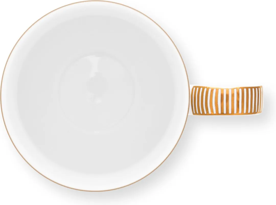 Pip Studio Kerstmok 325ml Wit met Gouden Krullen - 325ml