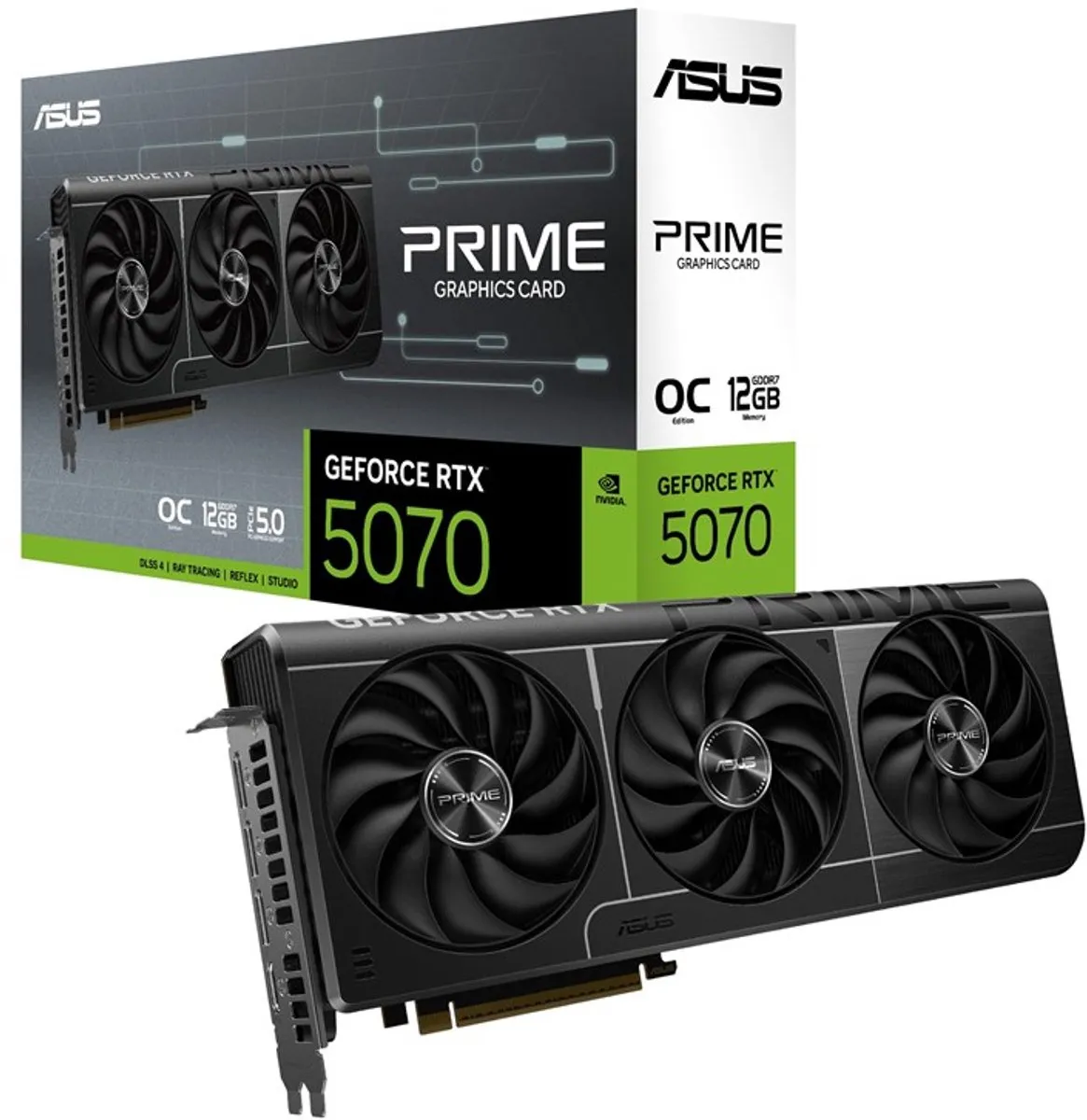 ASUS PRIME RTX 5070 OC Videokaart 12GB GDDR7