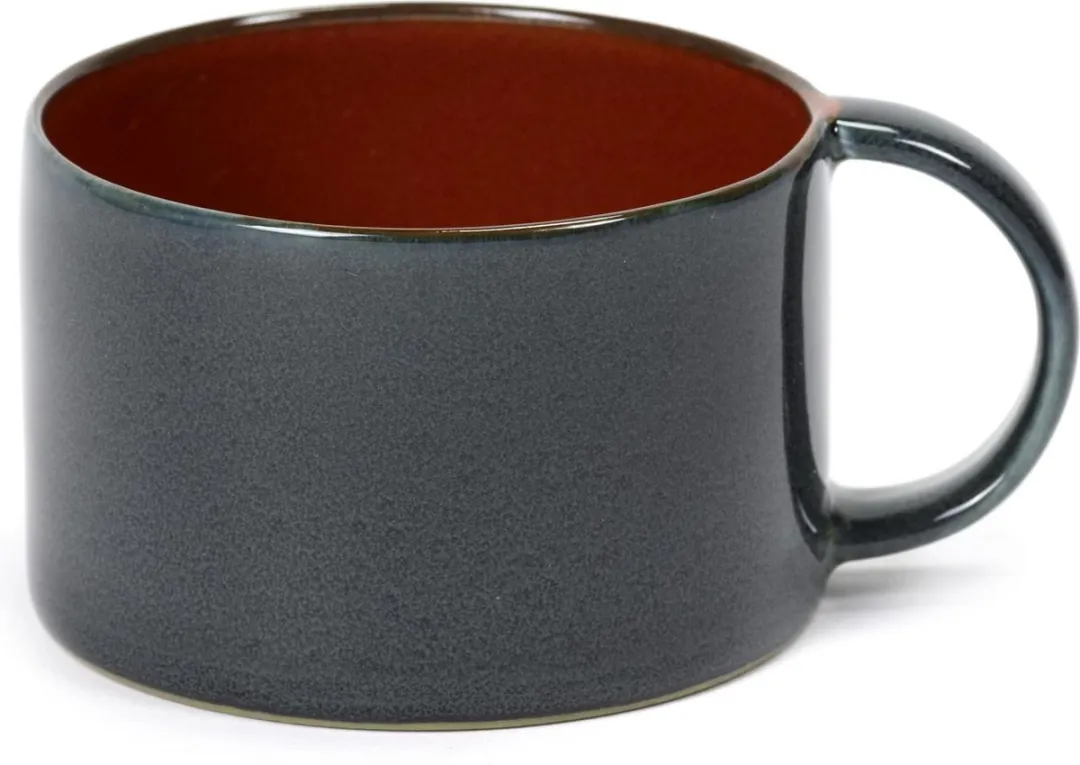 Serax Terres de Rêves by Anita Le Grelle Koffiekop - Ø8xH5,1 cm - Rust/Dark blue