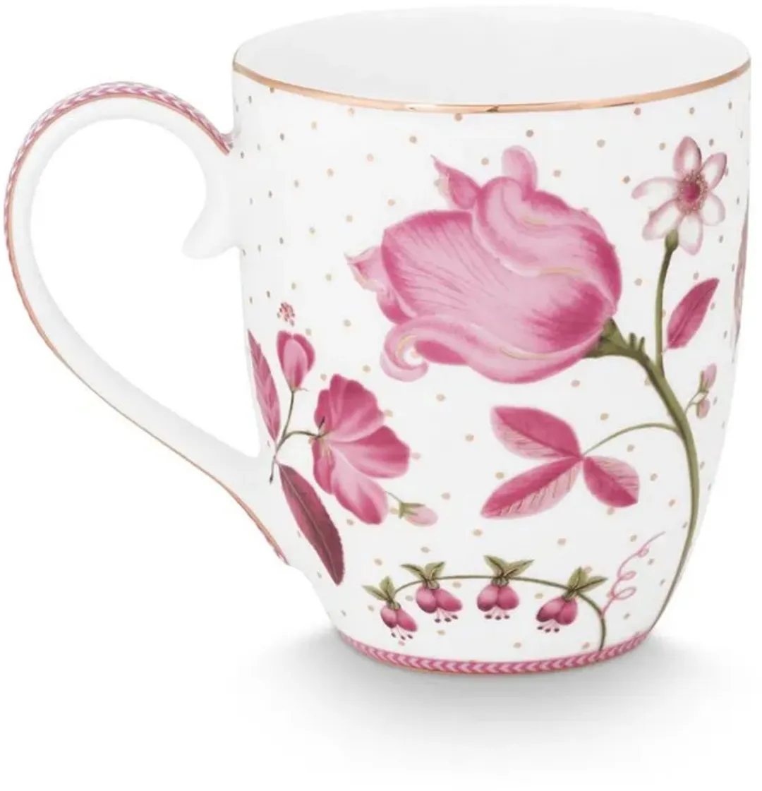 Pip Studio Jolie Tulp XL Mok - 450ml - Multi