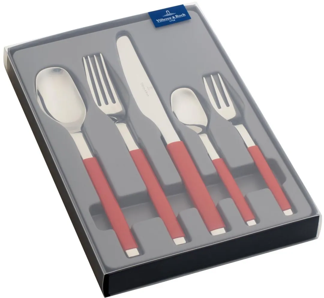 Villeroy & Boch S+ Cranberry Bestekcassette 30-delig - 6 Personen