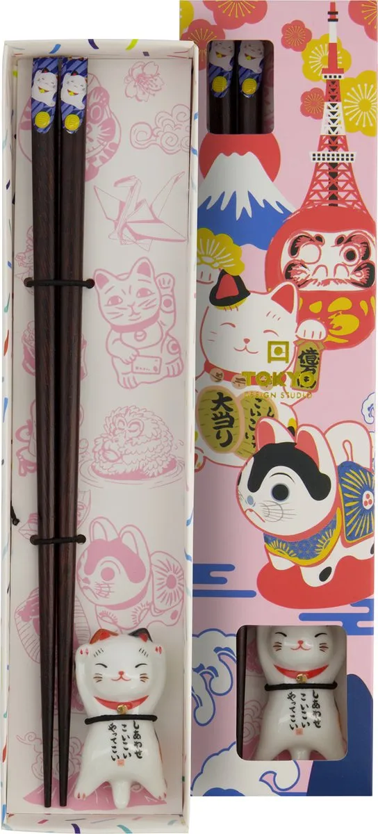 Tokyo Design Studio Lucky Cat D Eetstokjes