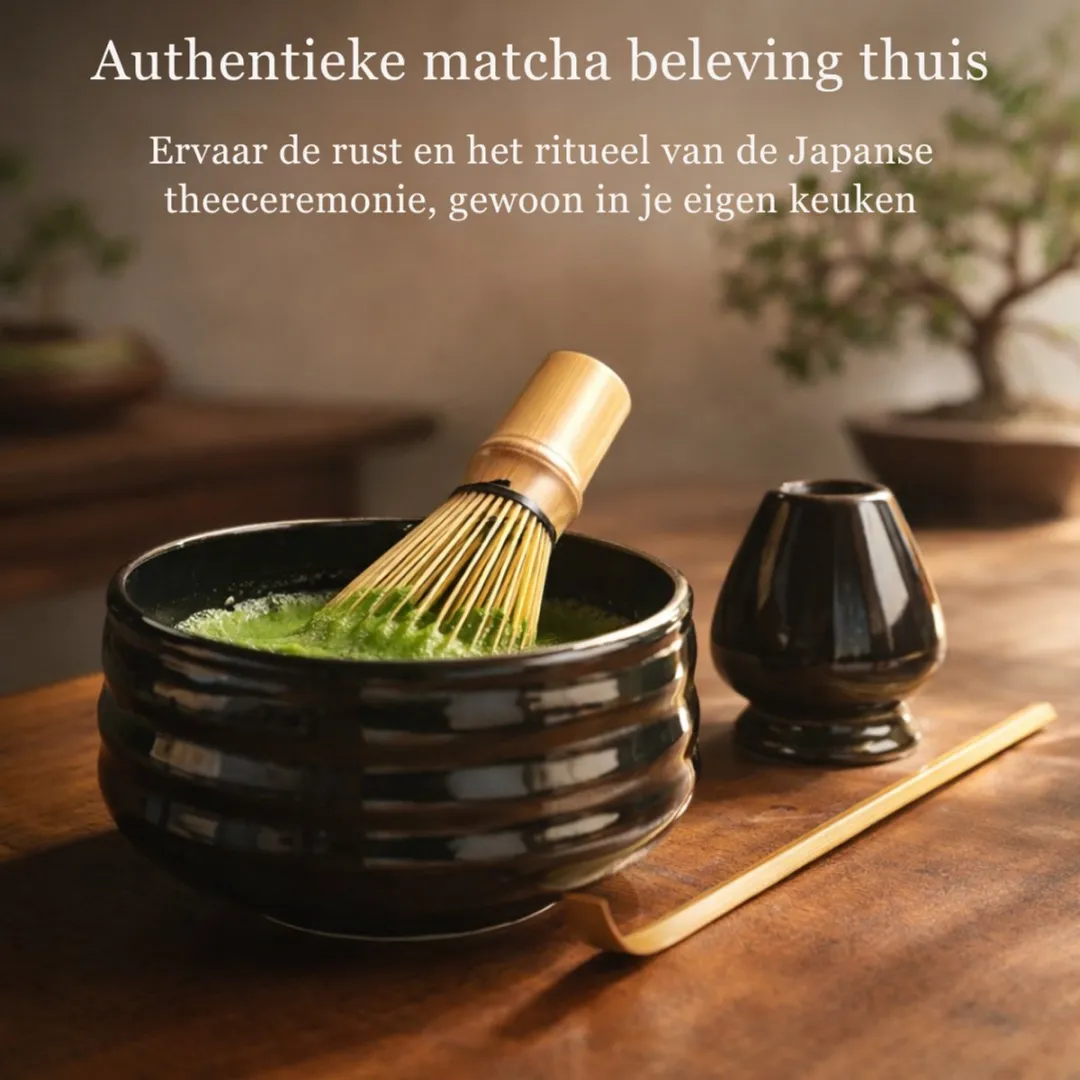 Tokyo Design Studio Matcha Set 4-delig - Zwart