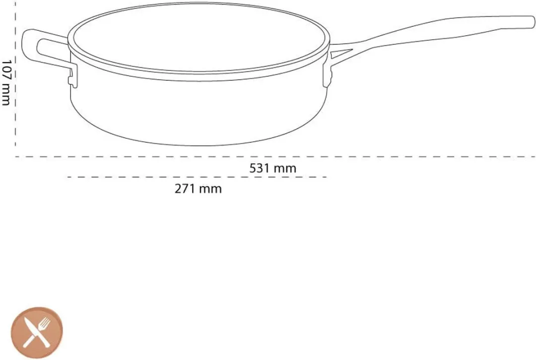 Le Creuset Les Forgées Hapjespan 26cm - 4L - Zwart