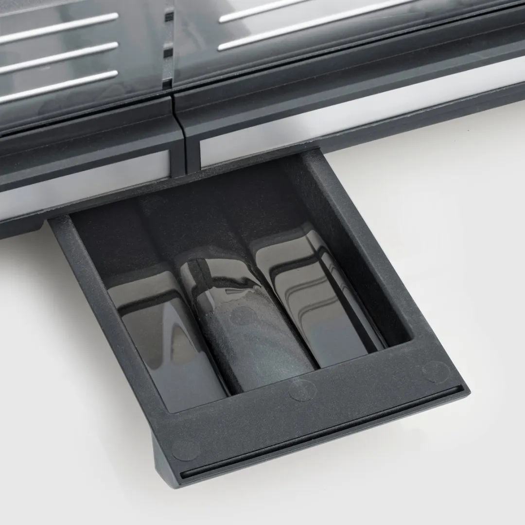 Severin PG 8564, Plancha - Tafelgrill - glad en geribbeld oppervlak - binnen en buiten - 230 °C