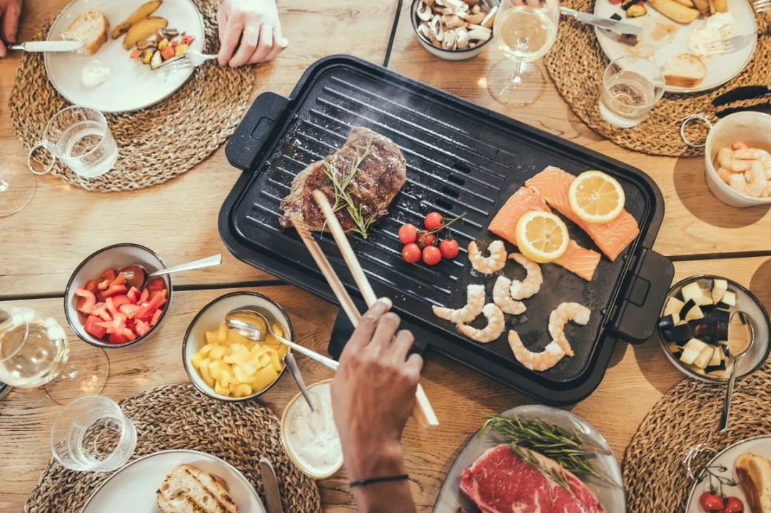 Severin PG 8564, Plancha - Tafelgrill - glad en geribbeld oppervlak - binnen en buiten - 230 °C