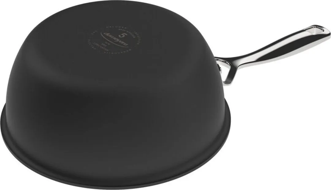 Demeyere Black 5 Conische Steelpan 20cm - 2L - Zilver
