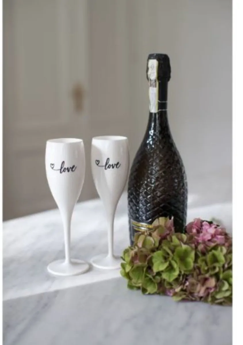 Koziol Love Champagneglas 0.1L - Set van 2