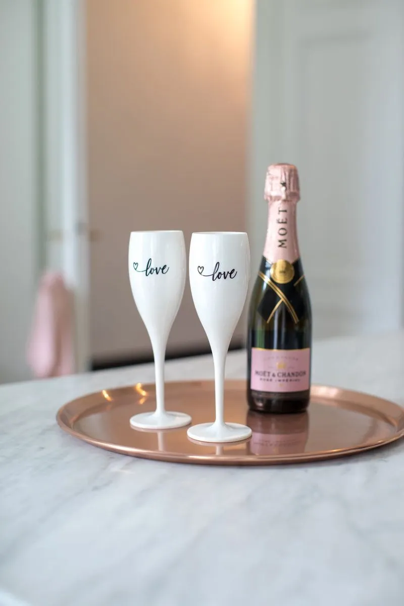 Koziol Love Champagneglas 0.1L - Set van 2