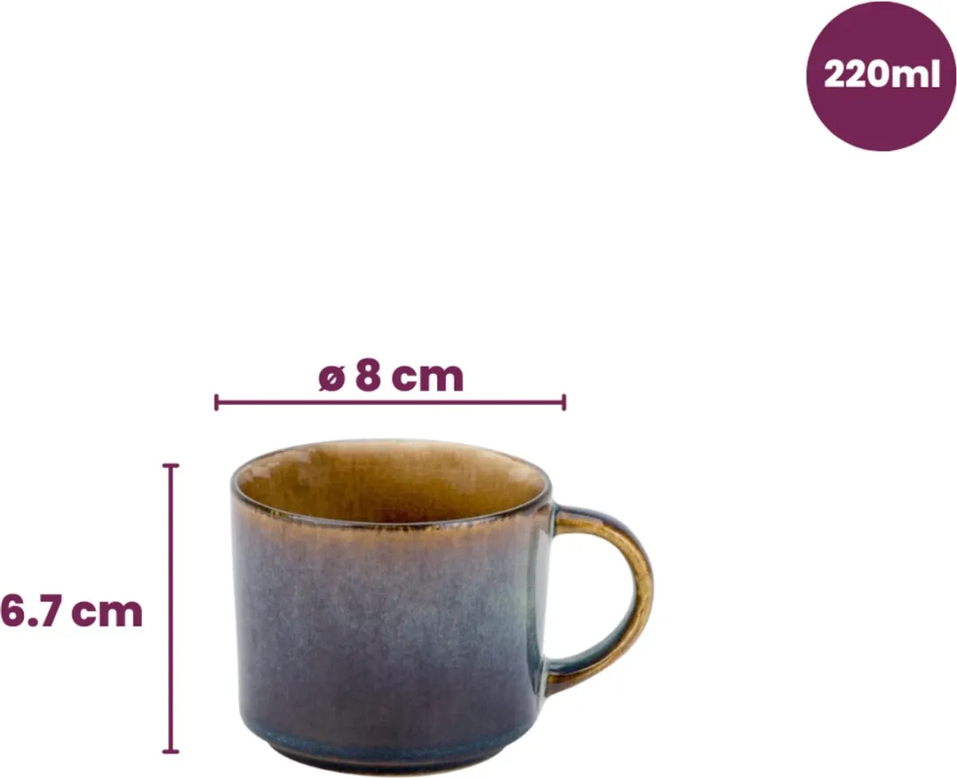 Cosy&Trendy Quintana Koffiekopjes 220ml - 4 Stuks