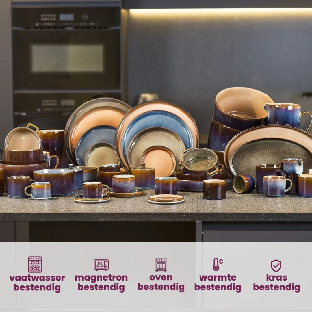 Cosy&Trendy Quintana Koffiekopjes 220ml - 4 Stuks