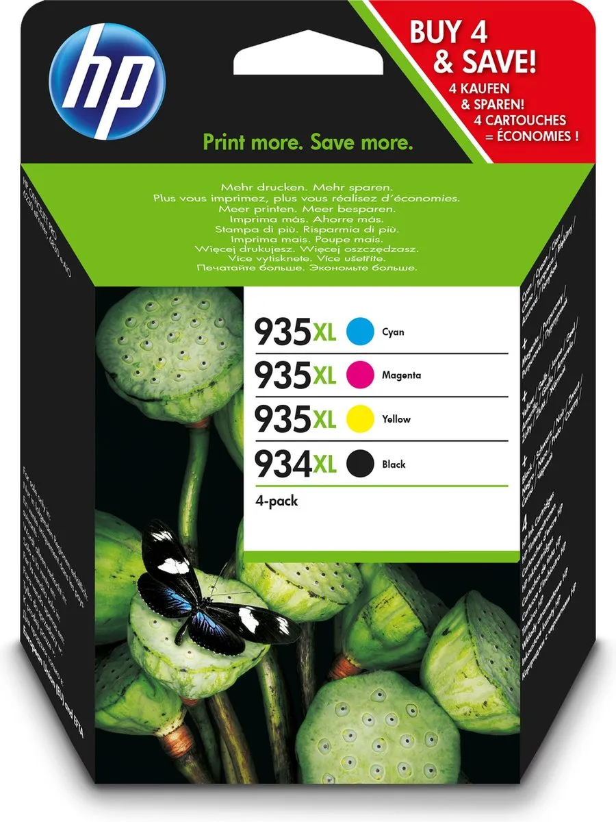 HP X4E14AE Inktcartridge Geel - 1000 pagina's