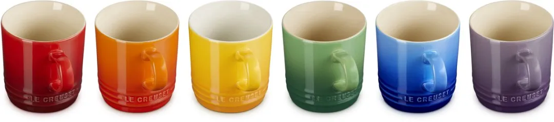 Le Creuset Regenboog Mokken 200ml - 6 Stuks