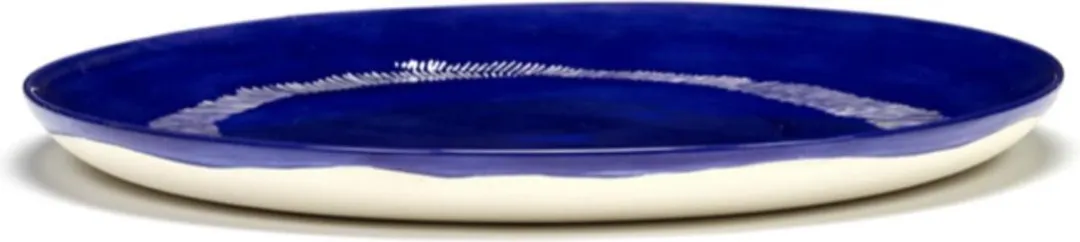 Serax Ottolenghi Feast Bord L - 26cm - Donkerblauw/Wit - 2 Stuks