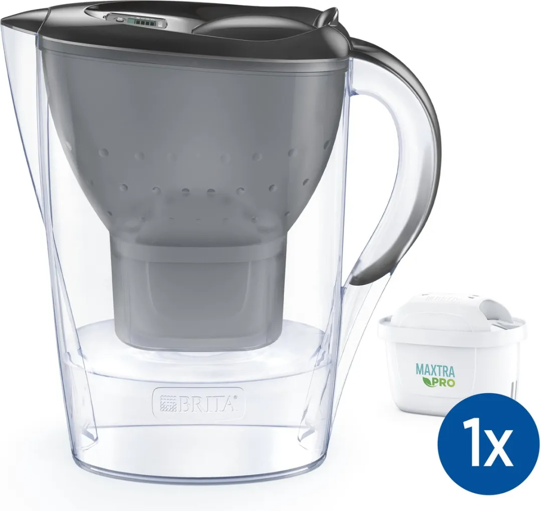 BRITA Marella Waterfilterkan 2,4L - Grijs - MAXTRA PRO - 1 Filter