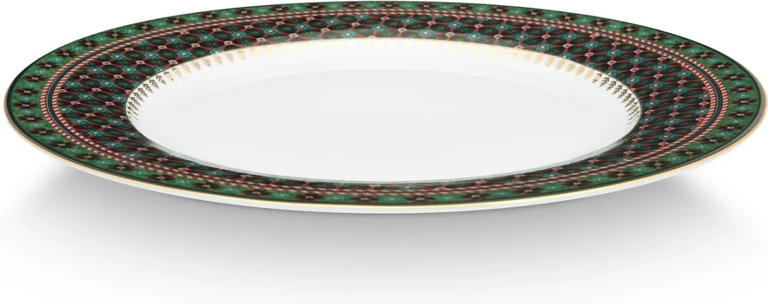 Pip Studio Berry Blues Clover Green Dinerbord 26.5cm - Porselein