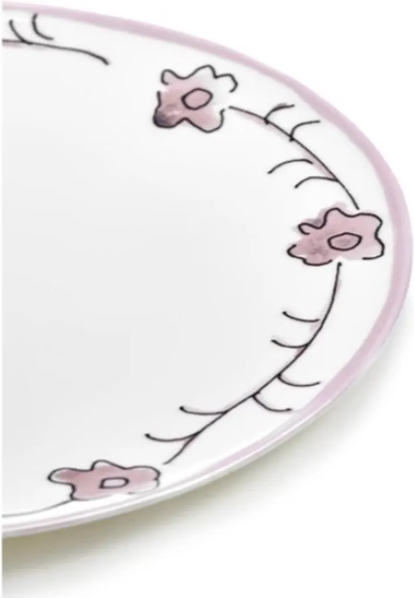 Serax Marni Midnight Flowers Plat Bord 28cm - Roze