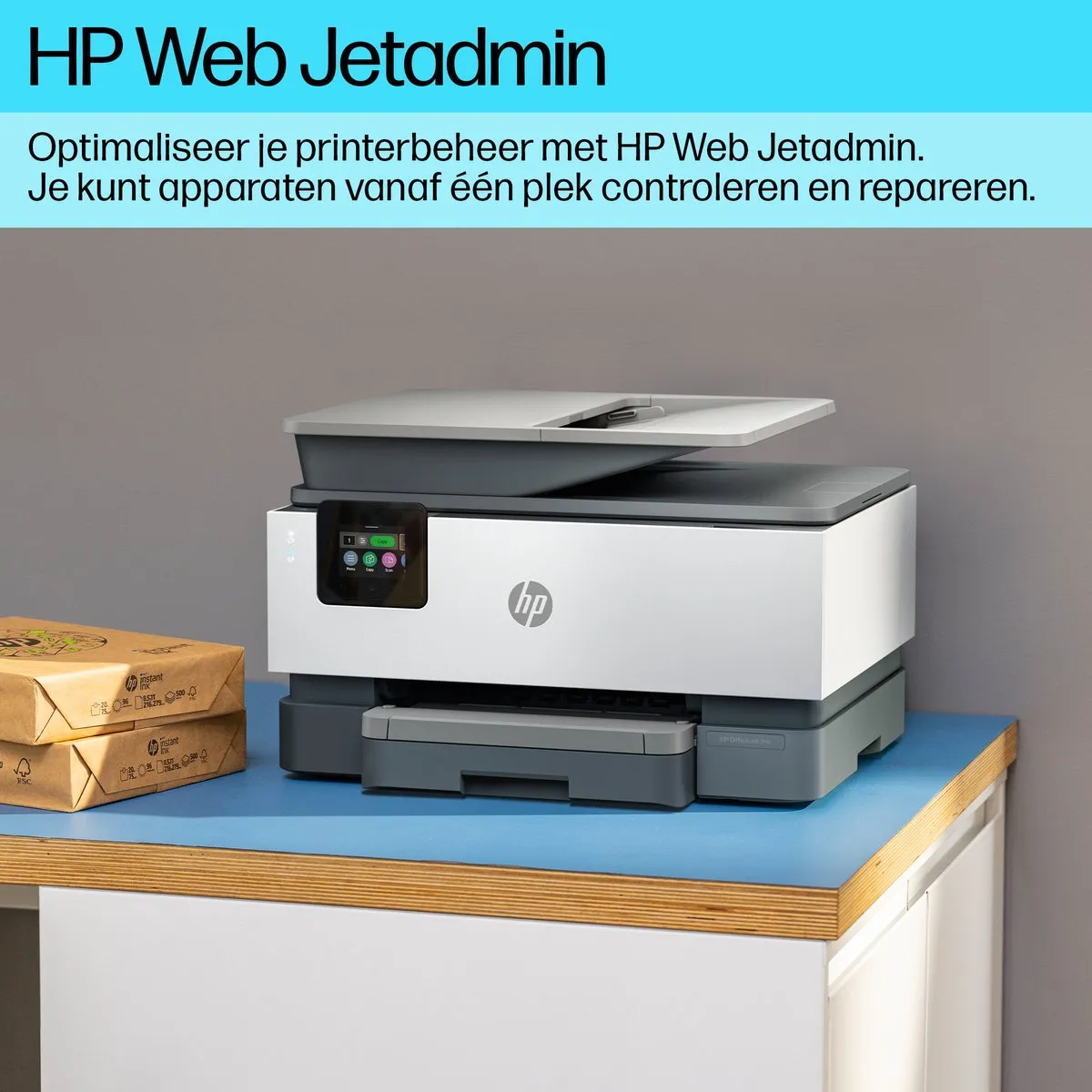 HP OfficeJet Pro 9120b All-in-One Printer - 250 Vel - Grijs