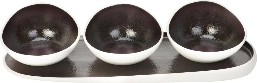 Cosy&Trendy Borrelset Aubergina 38,5x14,5cm - Paars