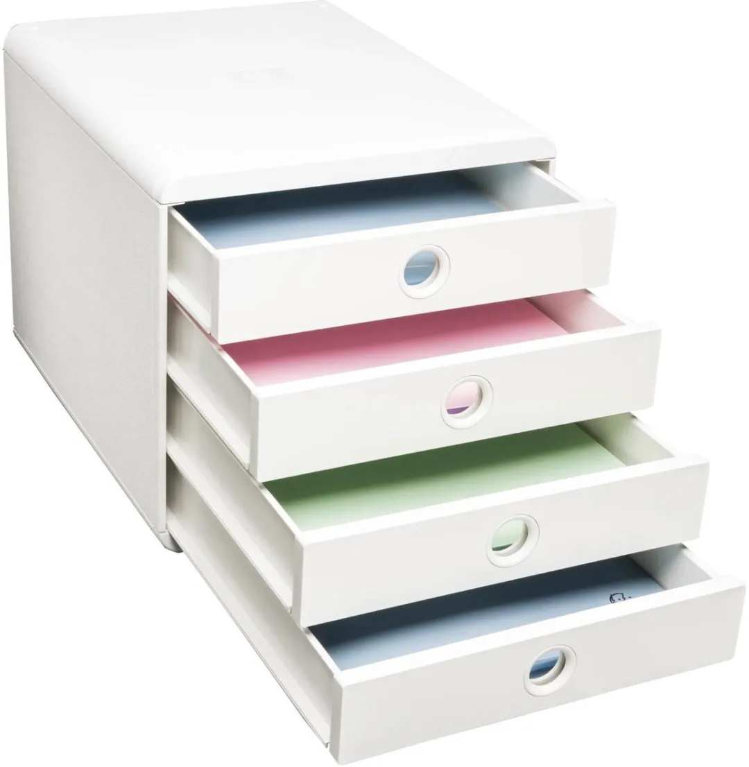 Exacompta Pop Box Ladenbox 4 Lades - Wit