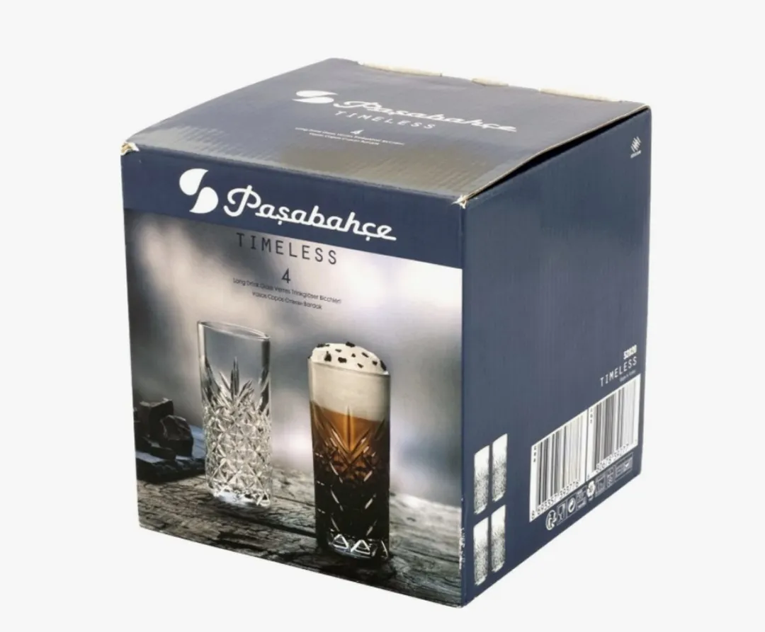 Pasabahce Longdrinkset 295ml - 4 Stuks - Patroon