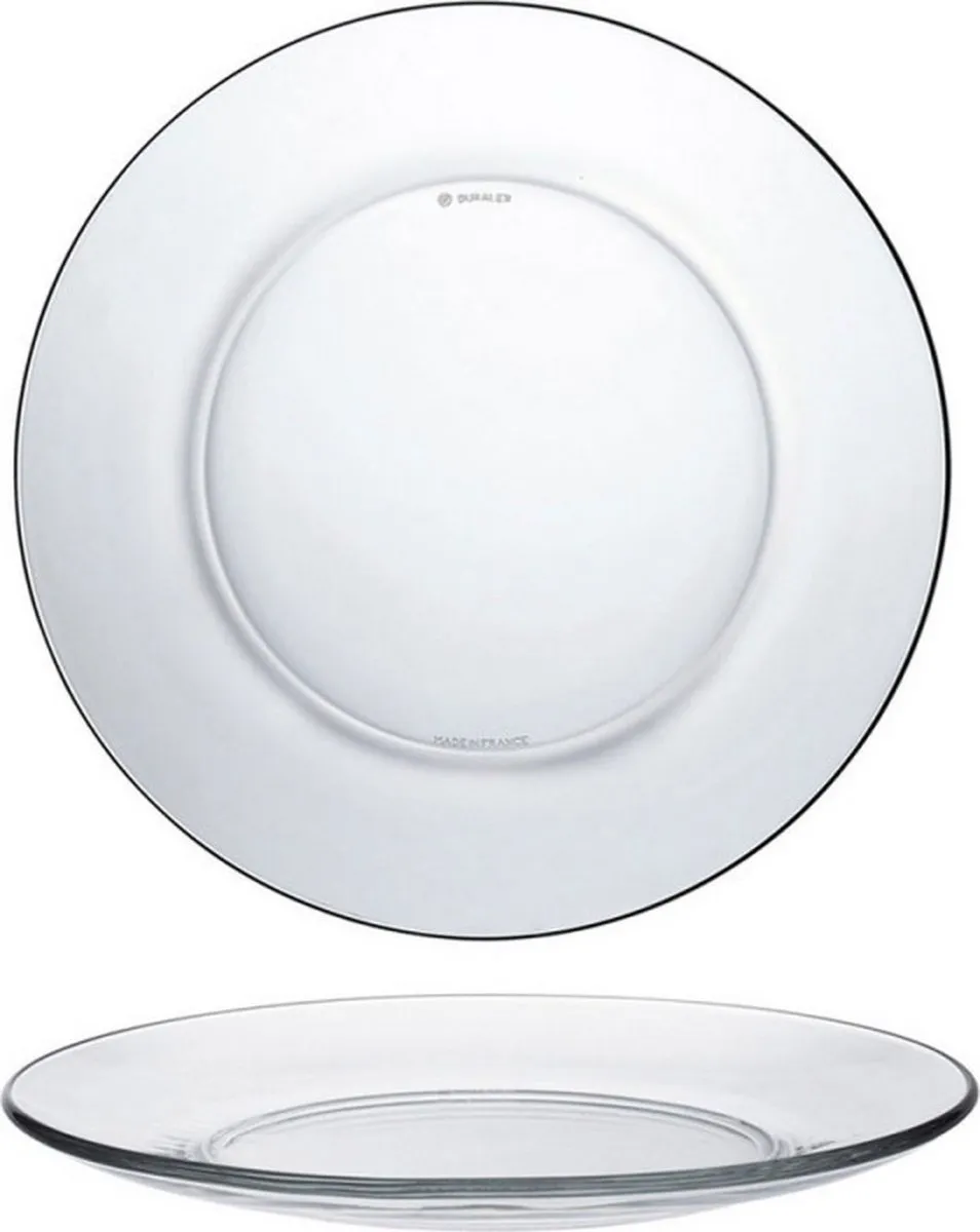 Duralex Lys Kristal Platte Bord - Ø23,5cm