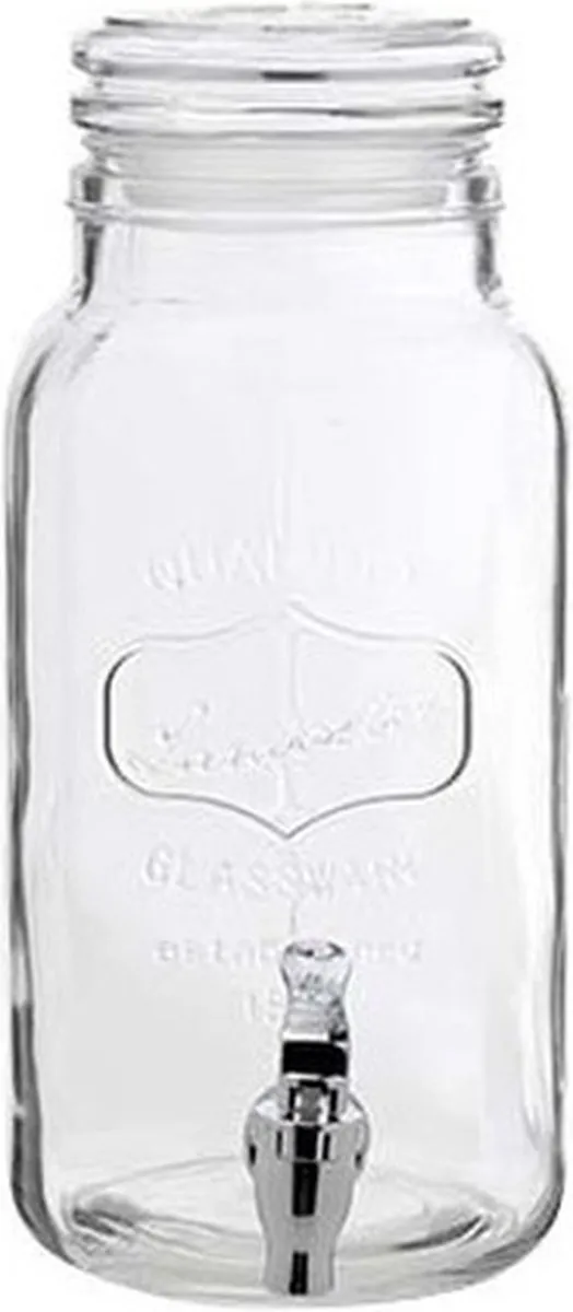 Cosy&Trendy Sapdispenser Glas 3,75L - Transparant